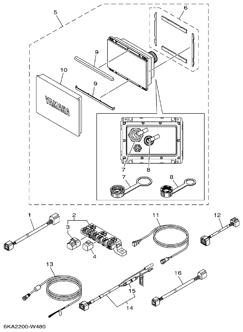 Yamaha F300FST, FL300FST, F300FST2, FL300FST2 OPTIONAL PARTS 4 parts diagram